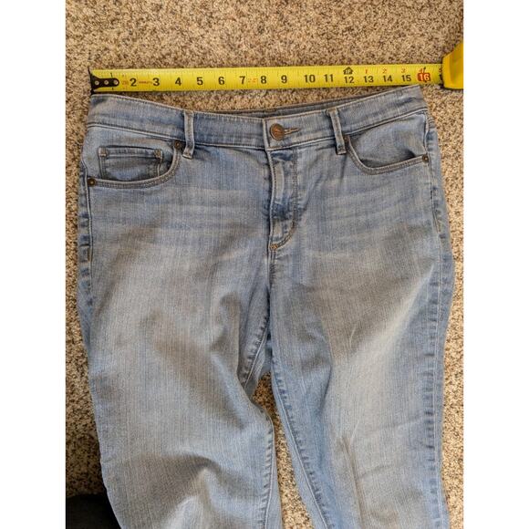 Loft Ann Taylor Modern Straight Jeans Womens Blue Denim Light Wash 31/29 - Picture 5 of 7
